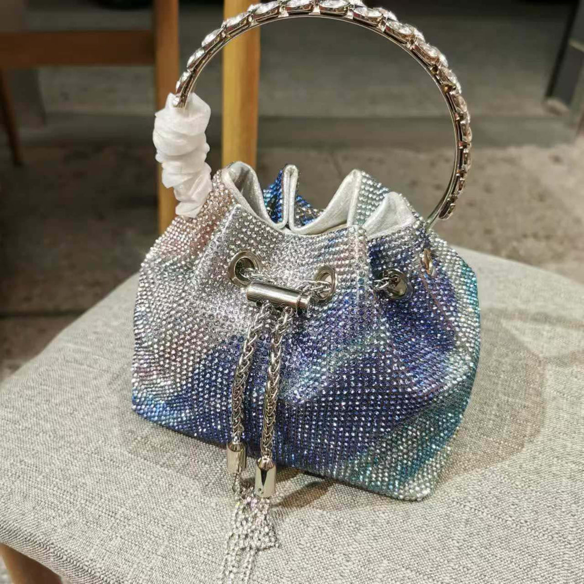 Women's Heron Live Streaming On Tassel Rhinestone Shoulder Bags