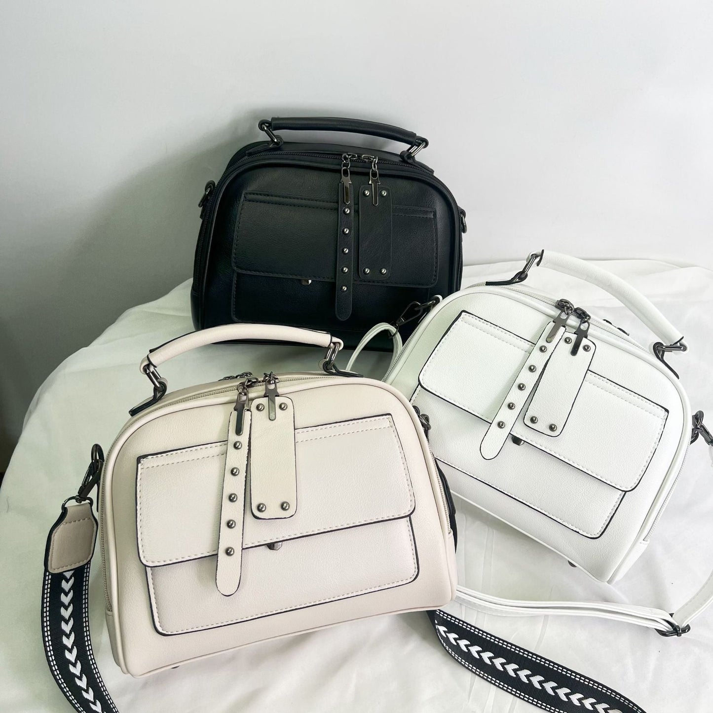 French Minority Texture Saddle High-grade Large Shoulder Bags