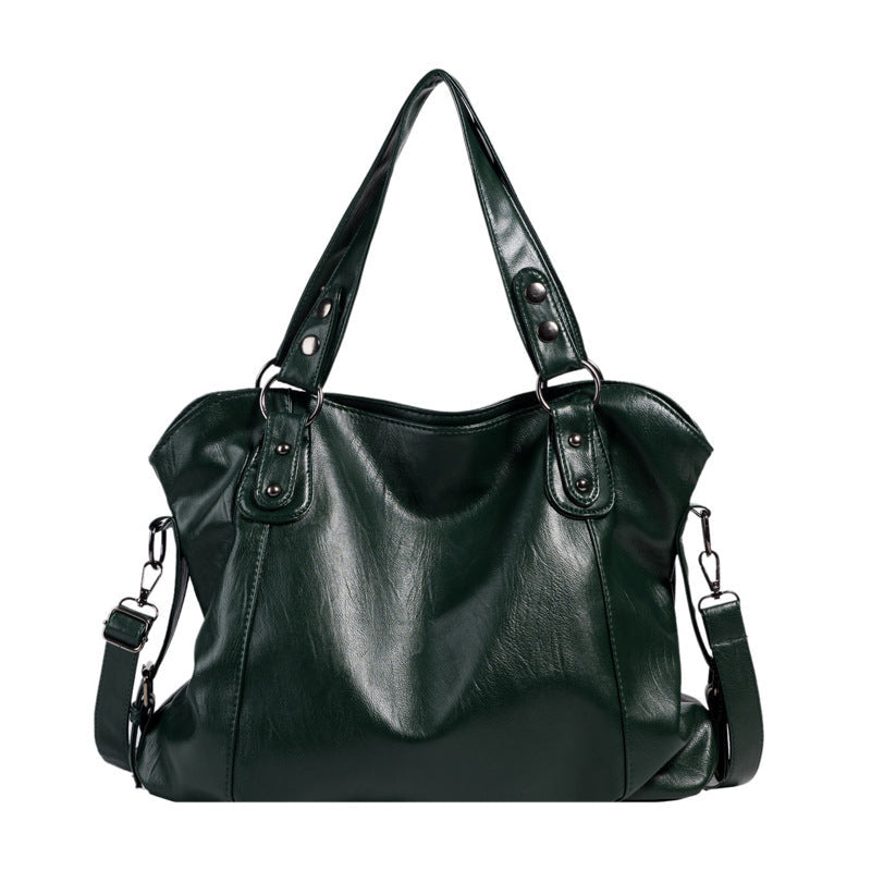 Women's Fashion Fashionable Large Simple Capacity Canvas Korean Style Commute Shoulder Bags