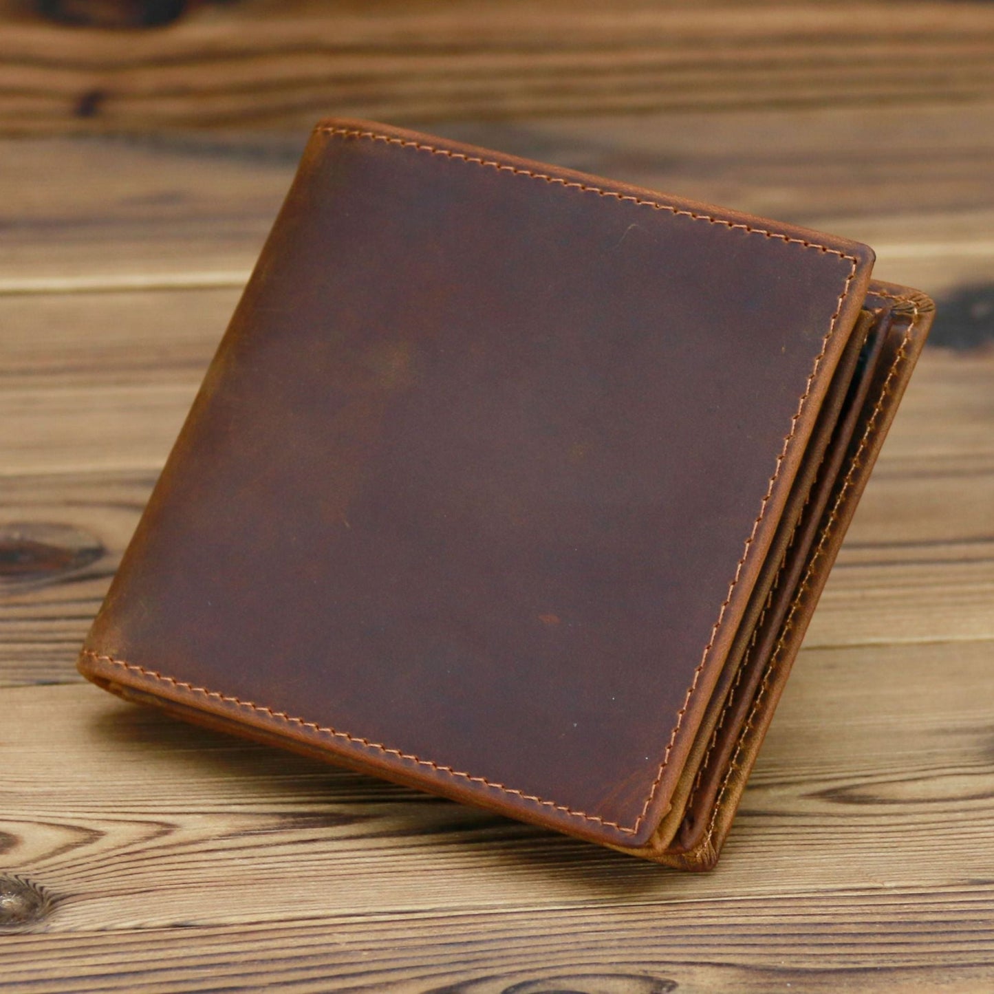Horse Leather Thickened Real Man's Short Ladies Wallets