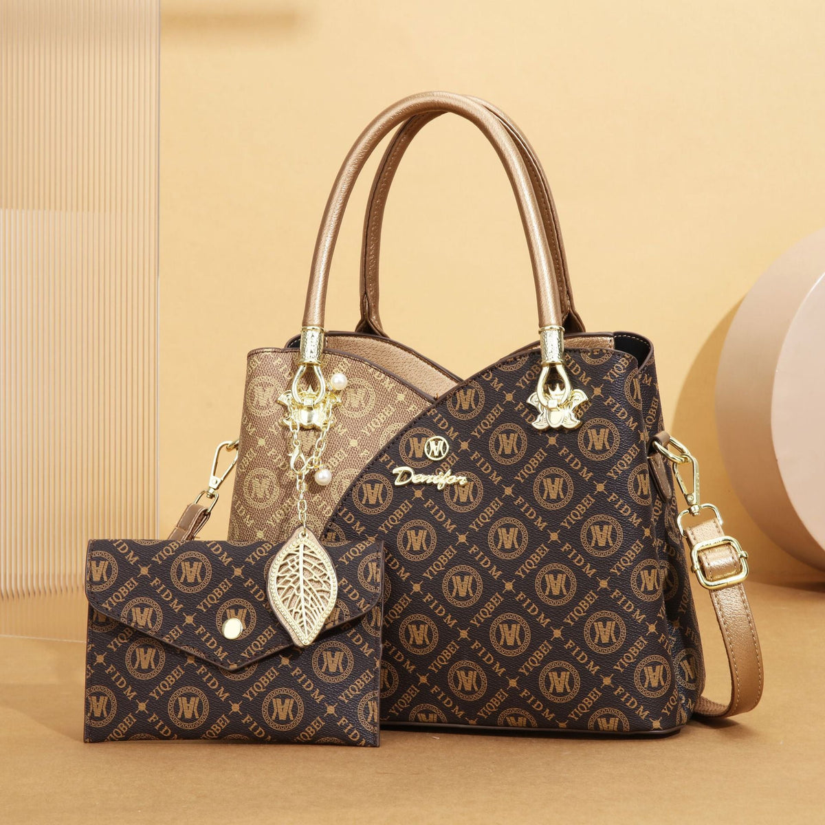 Women's High-grade Retro Large Capacity Printed Fashion Shoulder Bags