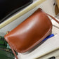 Women's Tanning Leather Minority Simple Zipper Little Crossbody Bags
