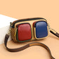 Women's First Layer Cowhide Design Fashion Contrast Bags