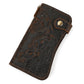 Men's Crazy Horse Leather Long Genuine Iron Men's Wallets