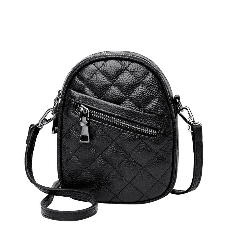 Women's Glamorous Leather Simple Mini Cowhide Crossbody Bags