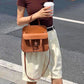 Hazan High Quality First Layer Cowhide Saddle Genuine Leather Bags