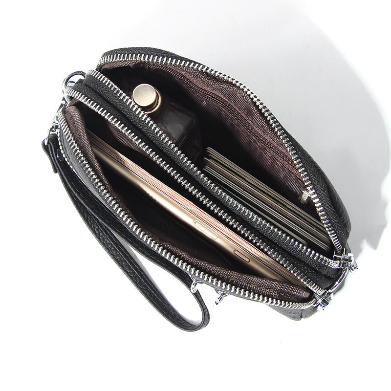 Women's Large Capacity Niche High-grade First Layer Cowhide Crossbody Bags
