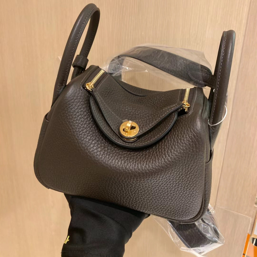 Women's Lindy Mini Doctor Cow Leather Portable Handbags
