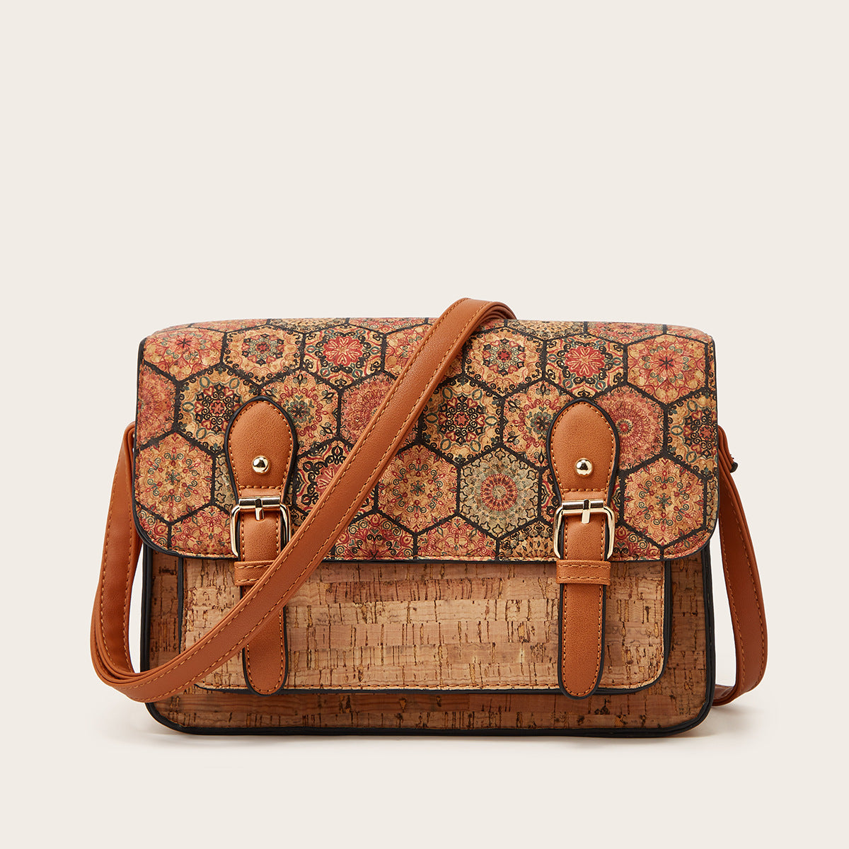 Classic Retro Kraft Paper Fashionable High-grade Crossbody Bags