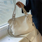 Women's Retro Fashionable Simple Korean Style Large Backpacks