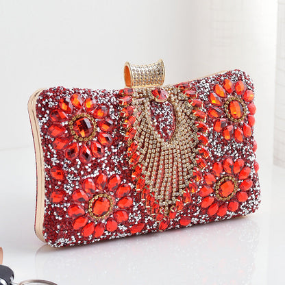 Dinner Party With Diamonds Rhinestone Dress Garment Evening Bags
