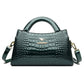 Women's Kangaroo Classic Patent Leather Crocodile Pattern Handbags