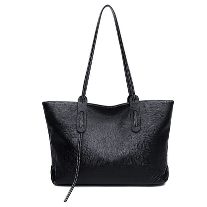 Women's Leather Large Capacity First Layer Cowhide Solid Crossbody Bags