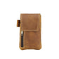 Men's First Layer Cowhide Magnetic Mobile Vertical Men's Waist Packs