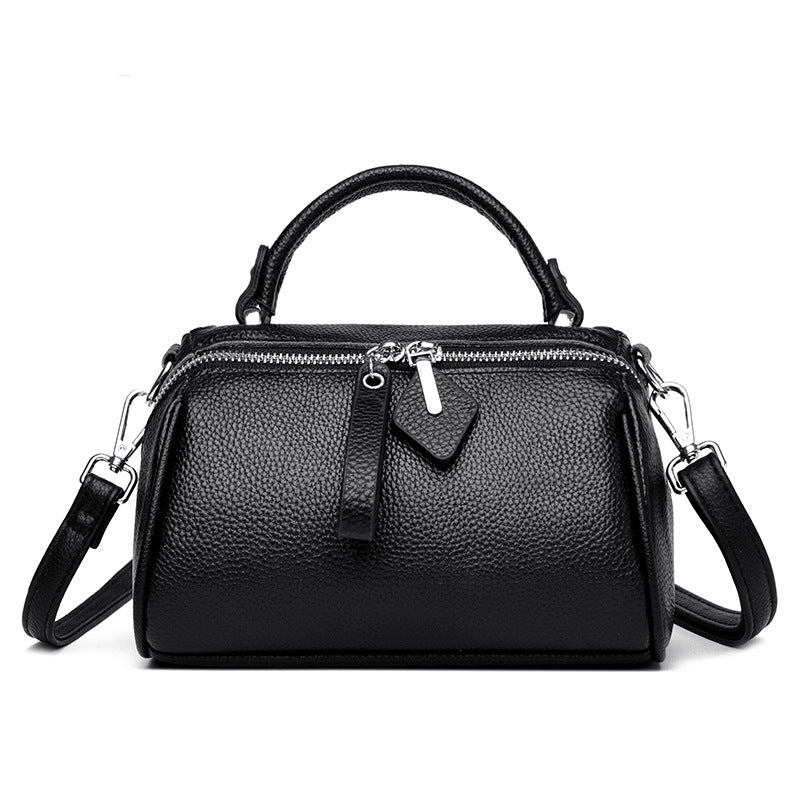 Women's Genuine Leather First Layer Cowhide Large Capacity Handbags