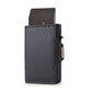 Men's Side Push Metal Shield Swiping Men's Wallets