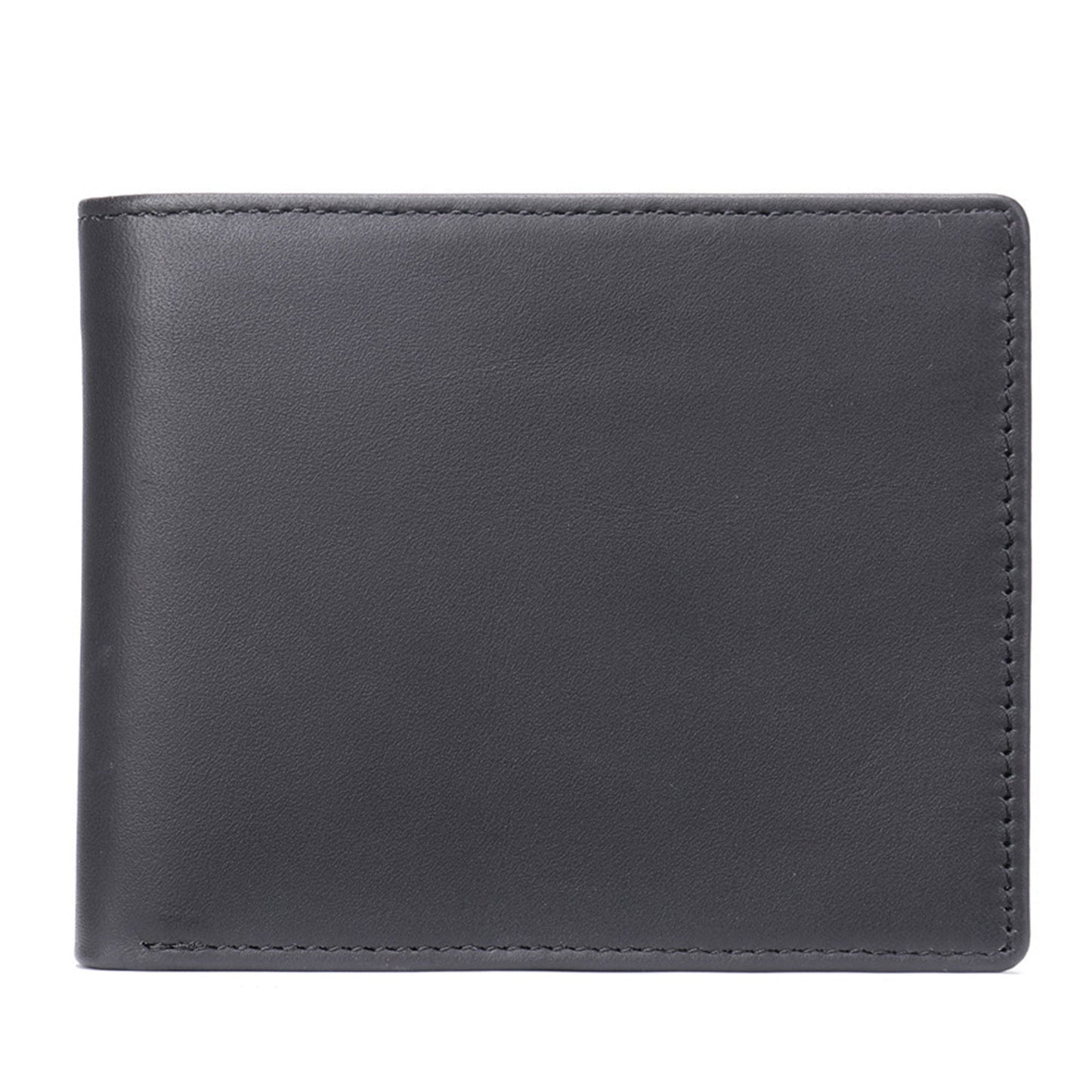 Men's Vintage Leather Swiping Gold Clip Short Purses