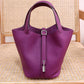 Women's Top Layer Cowhide Leather Portable Vegetable Handbags