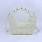 French Retro Hand-woven Large Pearl Elegant Handbags