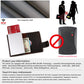 Men's Crazy Horse Leather Automatic Metal Cartridge Card Holder