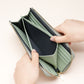 Women's Genuine Leather Long Zipper Fashion Clutch Ladies Wallets