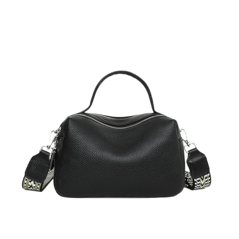 Women's Fashion Genuine Leather Boston Fresh First Bags