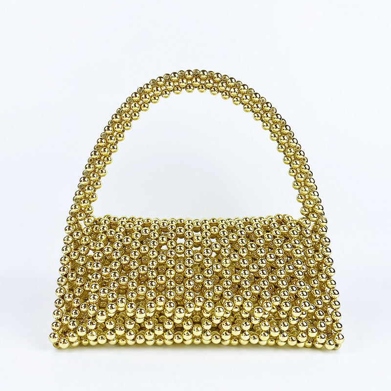 Women's Hand-woven Acrylic Beaded Retro Fairy Triangle Handbags
