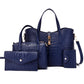 Women's Fashion Alligator Print Three-piece Set Mother Handbags