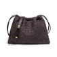 Women's Frosted Woven Drawstring Cloud Fashion Dumpling Shoulder Bags