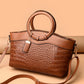 Women's Fashion Crocodile Pattern Mixed Color Handbags