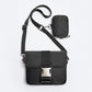 Men's Trendy Black Two-piece Leisure Mini Nylon Men's Messenger Bags