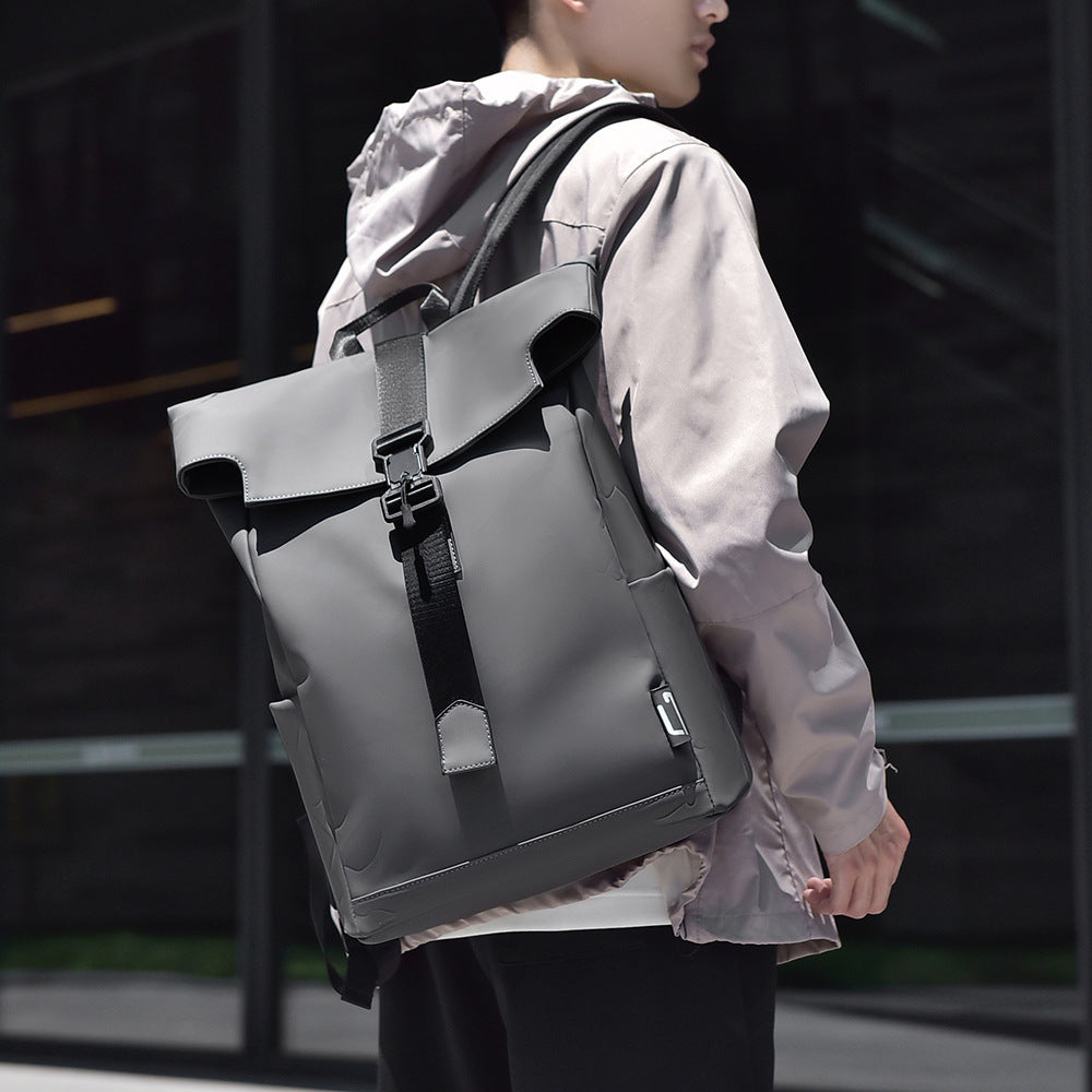 Innovative Men's Trendy High-grade Flip Magnetic Backpacks