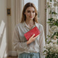 Women's Leather Long Clutch Cowhide Zip Handbags