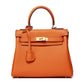 Women's High-grade Fashionable Genuine Leather Handmade Kelly First Layer Handbags
