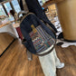 Capacity Canvas Vintage Embroidered Ethnic Denim Bags