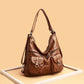 Women's Female Lady Soft Leather Simple Shoulder Bags