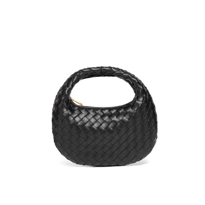 Women's Mini Cute Dumpling Macaron Woven Pouch Crossbody Bags