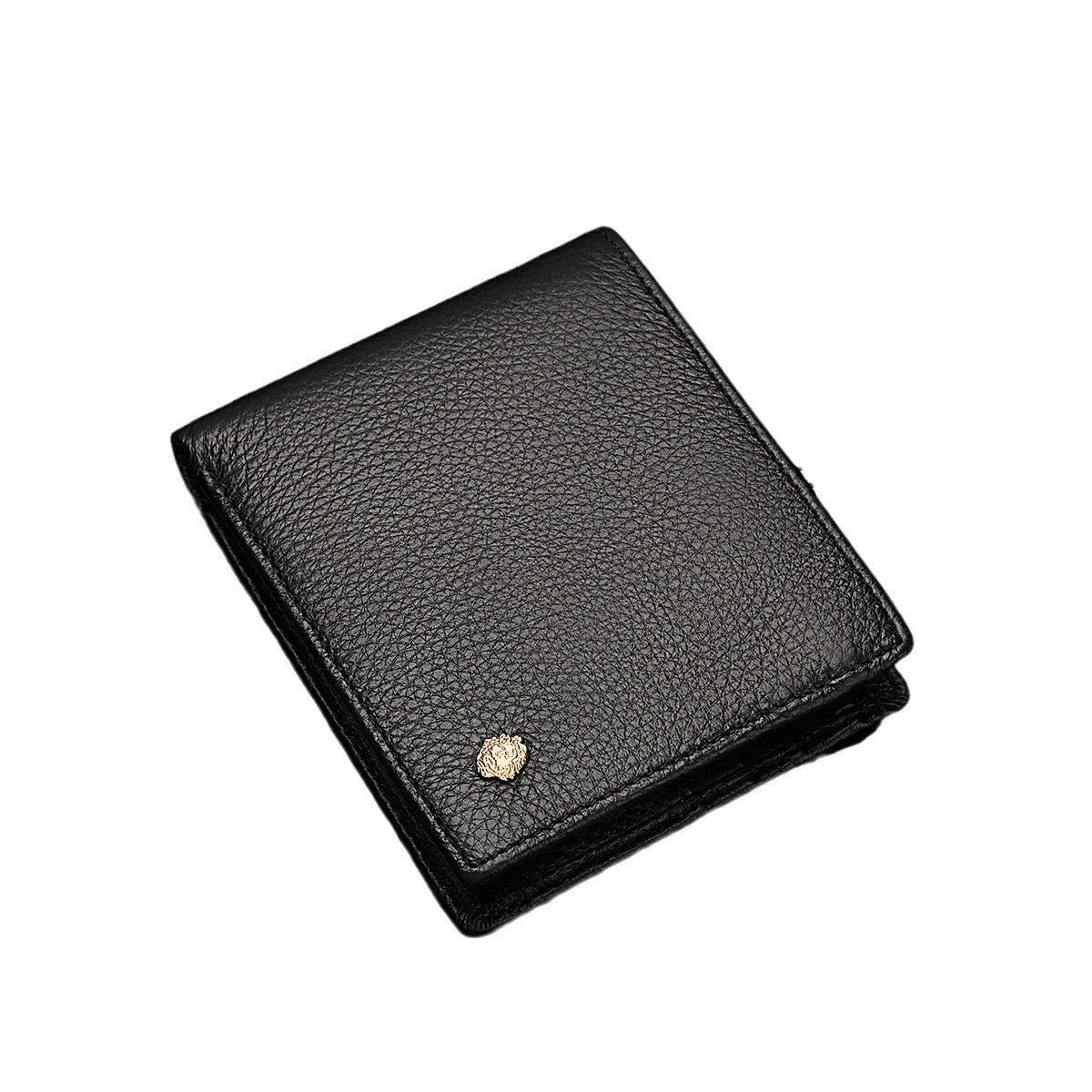 Men's Leather Simple Short Horizontal First Layer Cowhide Men's Wallets