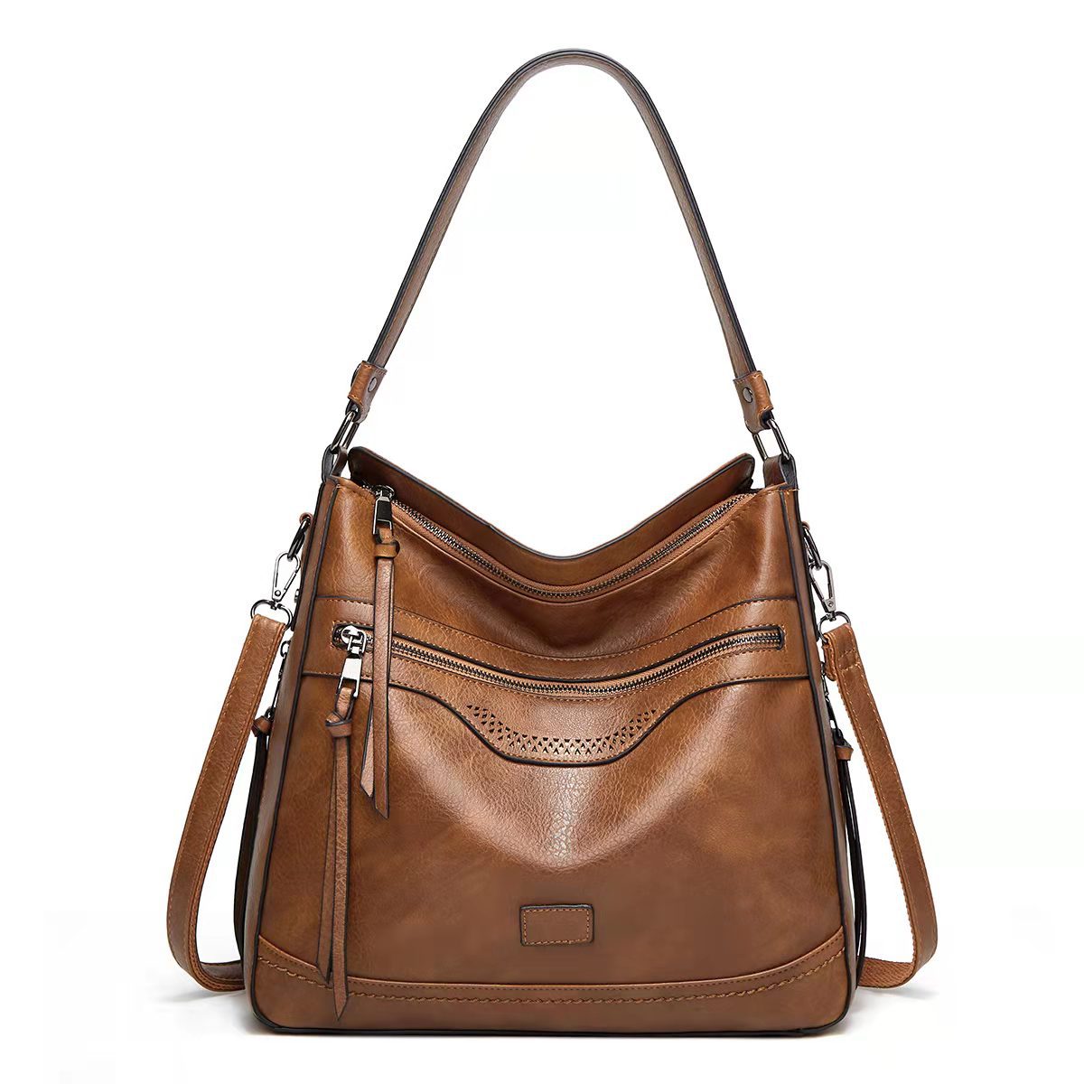 Women's Innovative Retro Zip Tassel Portable Bags