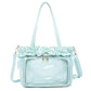 Women's Pain Ballet Holiday Surface Pure Color Shoulder Bags