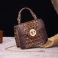Women's Portable Retro Brahmin Crocodile Pattern Crossbody Bags