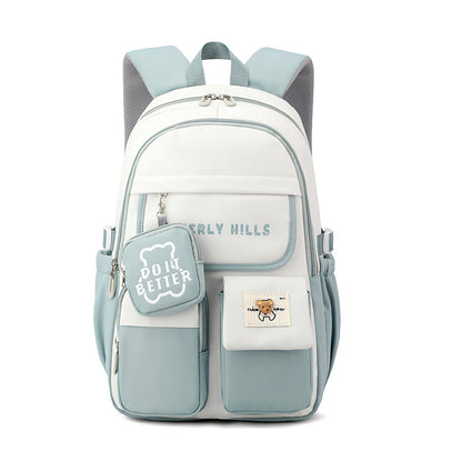 Women's Natural Fish Junior High College Large Backpacks