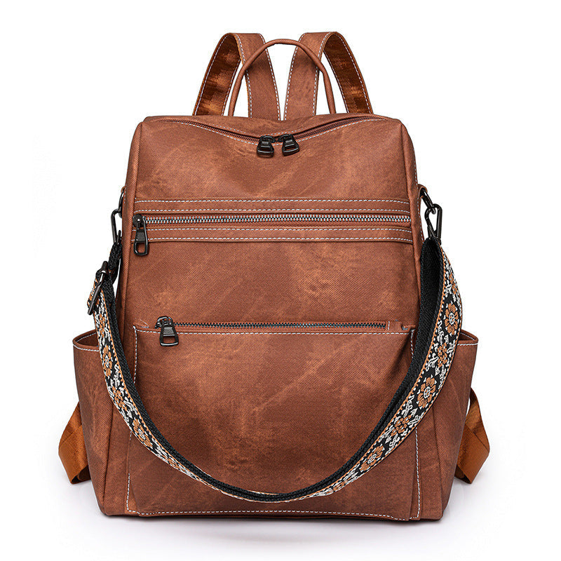 Women's Lightweight Retro Large Capacity Leisure Backpacks