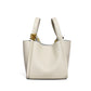 Women's Fashion Genuine Leather Portable Vegetable Basket Shoulder Bags