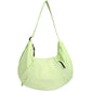 Women's & Men's Solid Color Simple Cycling Style Nylon Crossbody Bags