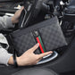 Men's Clutch Leather Fashion Business Envelope Bags