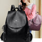 Women's Leather Large Capacity Fashion Mother Going Backpacks