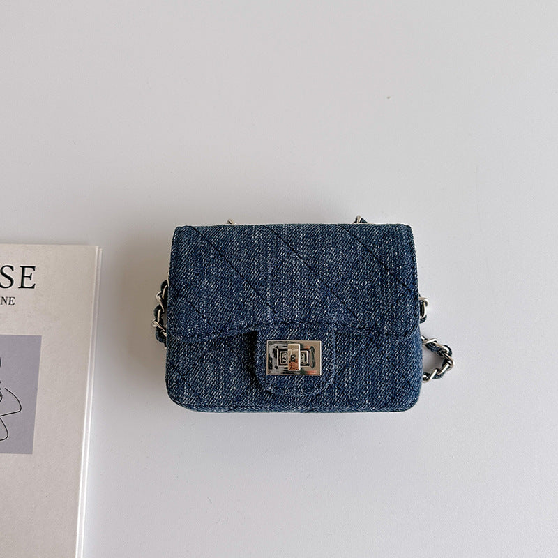 Women's High-grade Denim Chain Minority Fashion Mini Style Crossbody Bags
