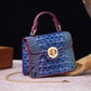 Women's Portable Retro Brahmin Crocodile Pattern Crossbody Bags