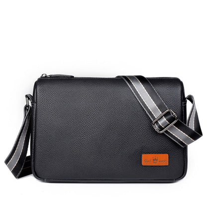 Men's Trendy Leather Large Capacity Top Layer Cattlehide Men's Messenger Bags